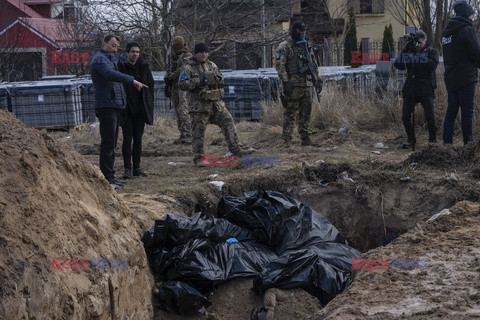 Wojna w Ukrainie - masakra cywilów w Buczy