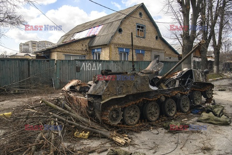 Wojna w Ukrainie - masakra cywilów w Buczy