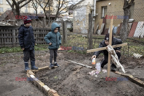 Wojna w Ukrainie - masakra cywilów w Buczy