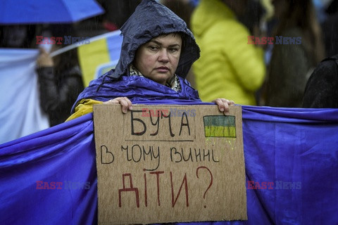 Światowe demonstracje wsparcia dla Ukrainy