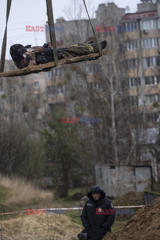 Wojna w Ukrainie - masakra cywilów w Buczy