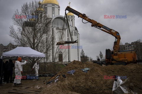 Wojna w Ukrainie - masakra cywilów w Buczy