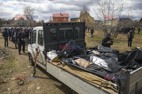 Wojna w Ukrainie - masakra cywilów w Buczy