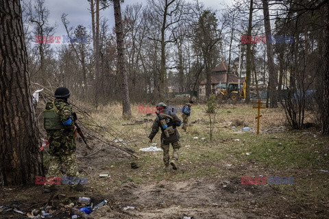 Wojna w Ukrainie - masakra cywilów w Buczy