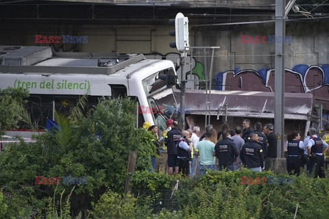 Katastrofa pociągu niedaleko Barcelony