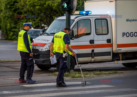 Wypadek tramwajowy na ul. Kuklinskiego w Krakowie