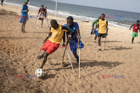 Amp futbol w Sierra Leone - AFP