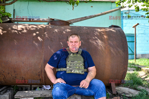 Wojna w Ukrainie - Opuszczone wsie zniszczone rosyjskim ostrzałem w regionie Zaporoskim