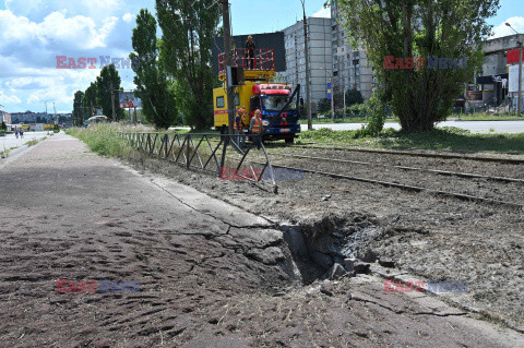 Rosjanie ostrzelali przystanek autobusowy w Sałtiwce