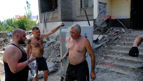 Wojna w Ukrainie - atak rakietowy na Torećk