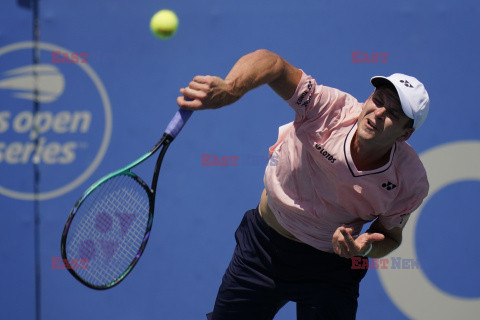 Hubert Hurkacz na turnieju Citi Open