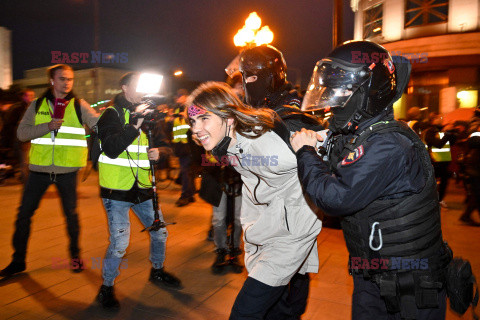 Protesty antywojenne i aresztowania w Rosji