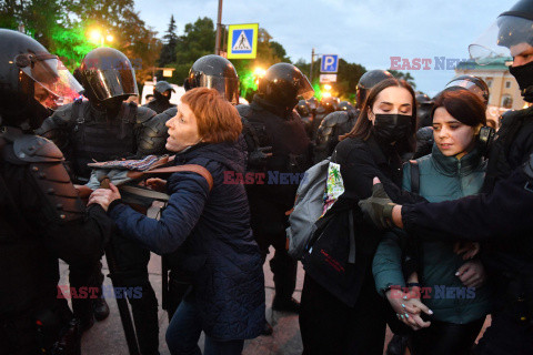 Protesty antywojenne i aresztowania w Rosji