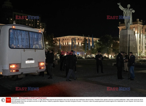 Protesty antywojenne i aresztowania w Rosji