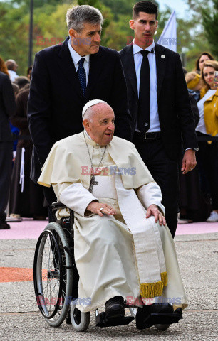 Papież Franciszek na spotkaniu z młodzieżą w Asyżu