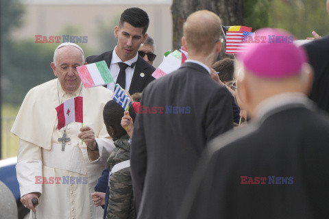 Papież Franciszek na spotkaniu z młodzieżą w Asyżu