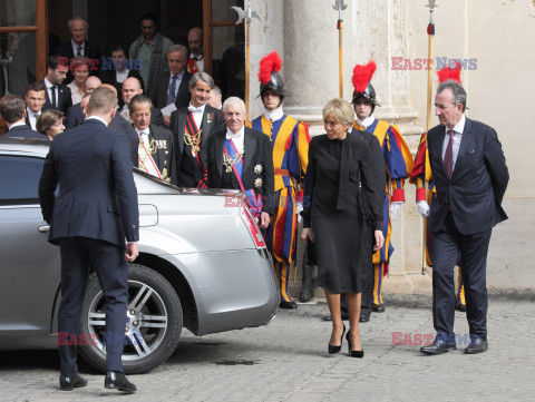 Prezydent Macron na audiencji u papieża Franciszka