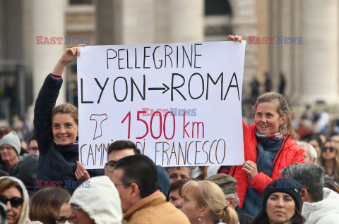 Papież Franciszek na audiencji generalnej