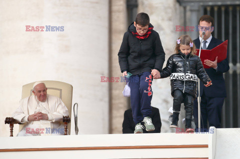 Papież Franciszek na audiencji generalnej