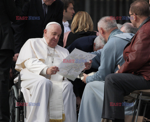 Papież Franciszek na audiencji generalnej