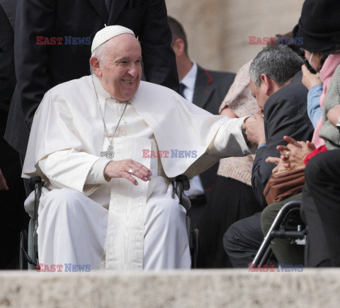 Papież Franciszek na audiencji generalnej