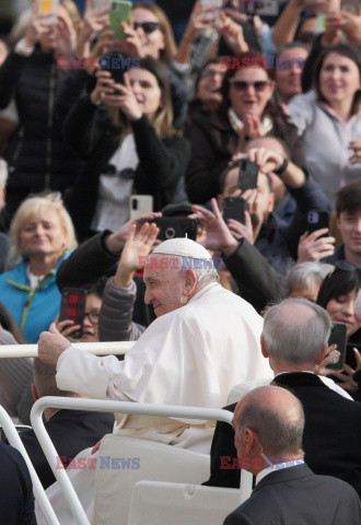 Papież Franciszek na audiencji generalnej