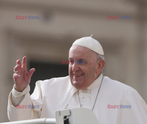 Papież Franciszek na audiencji generalnej