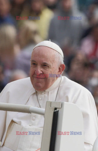 Papież Franciszek na audiencji generalnej