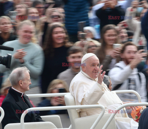 Papież Franciszek na audiencji generalnej