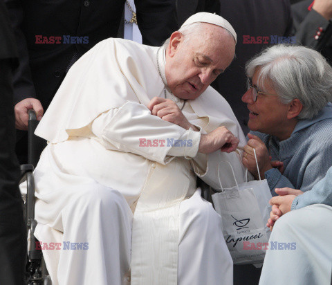 Papież Franciszek na audiencji generalnej