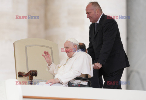 Papież Franciszek na audiencji generalnej