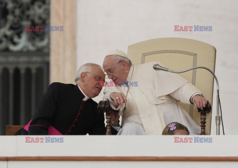 Papież Franciszek na audiencji generalnej