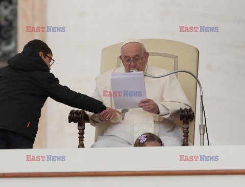 Papież Franciszek na audiencji generalnej