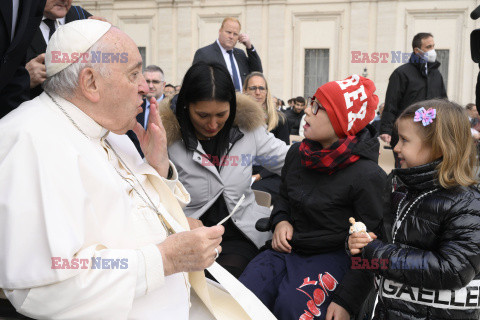 Papież Franciszek na audiencji generalnej