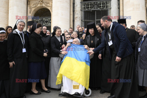 Papież Franciszek na audiencji generalnej