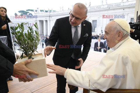 Papież Franciszek na audiencji generalnej