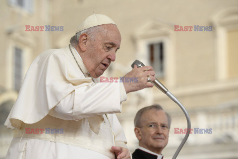 Papież Franciszek na audiencji generalnej