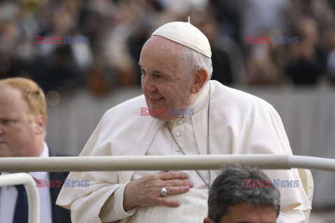 Papież Franciszek na audiencji generalnej