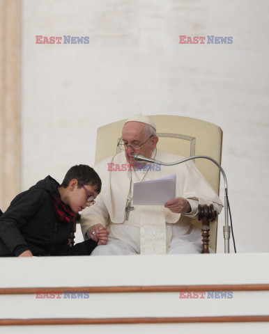 Papież Franciszek na audiencji generalnej