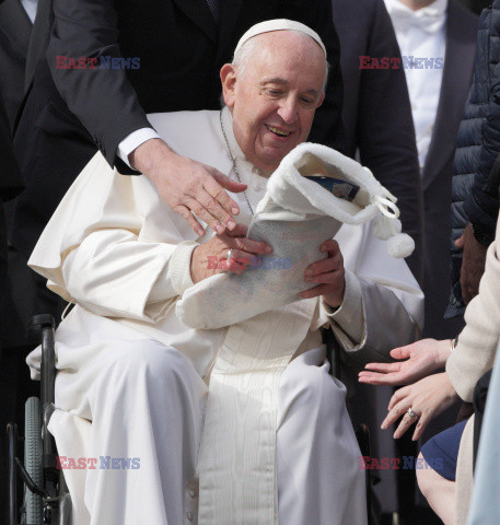 Papież Franciszek na audiencji generalnej