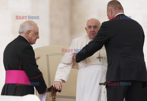 Papież Franciszek na audiencji generalnej