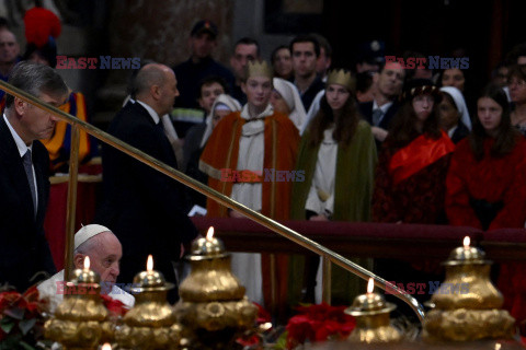 Papież Franciszek przewodniczy noworocznej mszy w bazylice Św. Piotr