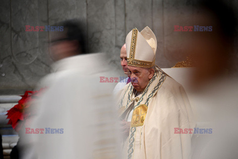 Papież Franciszek przewodniczy noworocznej mszy w bazylice Św. Piotr