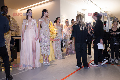 Backstage pokazu Georges'a Hobeika HC - lato 2023