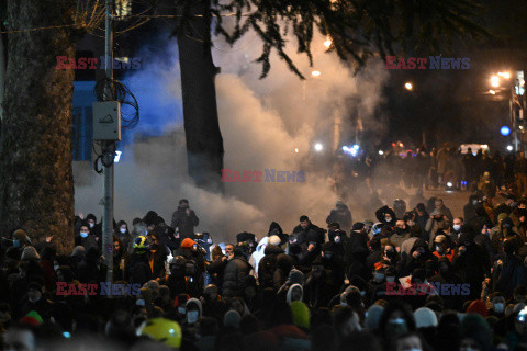 Protesty w Tbilisi