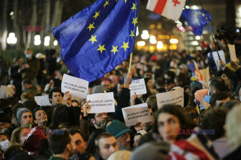 Protesty w Tbilisi