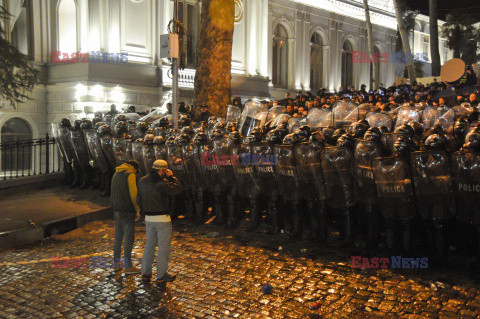 Protesty w Tbilisi