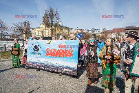 Nowy Targ - marsz w obronie dobrego imienia Jana Pawła II