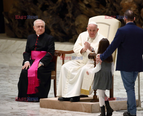 Papież Franciszek przyjął uchodźców na audiencji