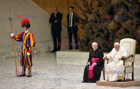 Papież Franciszek przyjął uchodźców na audiencji